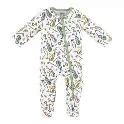 Mud Pie Green Golf Baby Sleeper