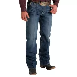Cinch Men's Grant Medium Stonewash Boot Cut Jean