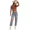 Rock & Roll Denim Womens Distressed Straight Crop -Western Cowboy Equipment Shop 162524 default l