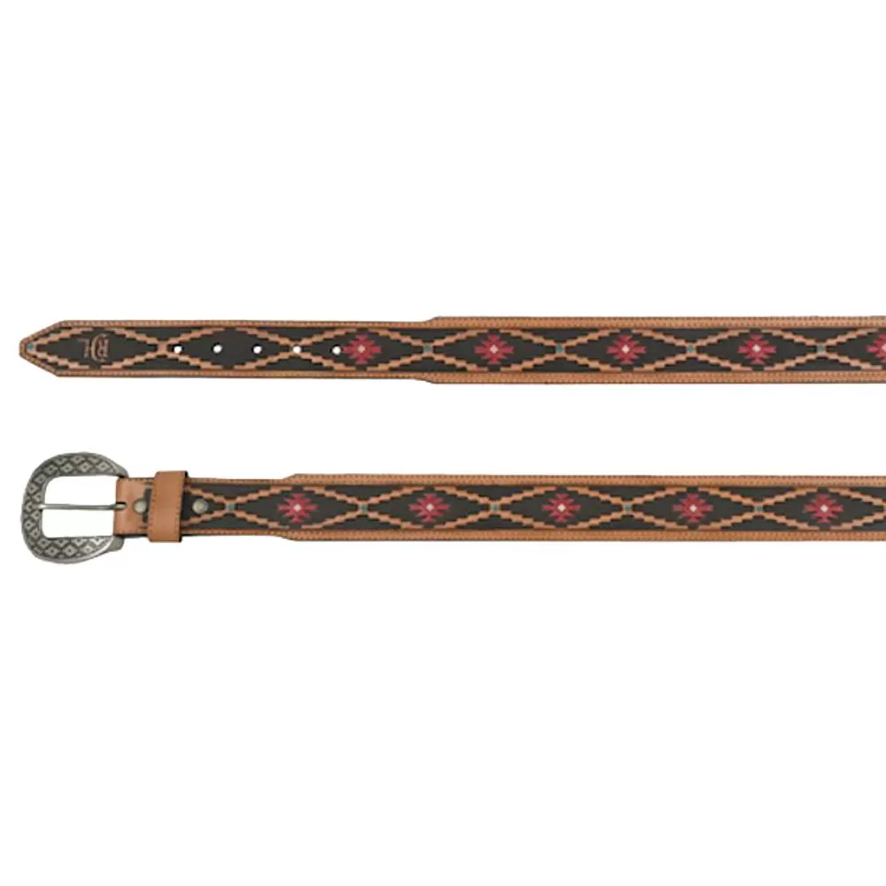 Mens Red Dirt Hat Co Tapered Belt Tooled Southwest Pattern 3 Mens Red Dirt Hat Co Tapered Belt Tooled Southwest Pattern