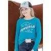 Cruel Girl Life Is Tough But Cowgirls Are Tougher Teal Tee