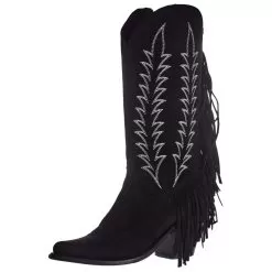 Liberty Black Women's Black Nobuck Grease Negro