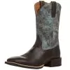 Ariat Men's Sport Latigo Chocolate Brown 11in Stone Blue Top 1 Ariat Men's Sport Latigo Chocolate Brown 11in Stone Blue Top -Western Cowboy Equipment Shop 164225 default l