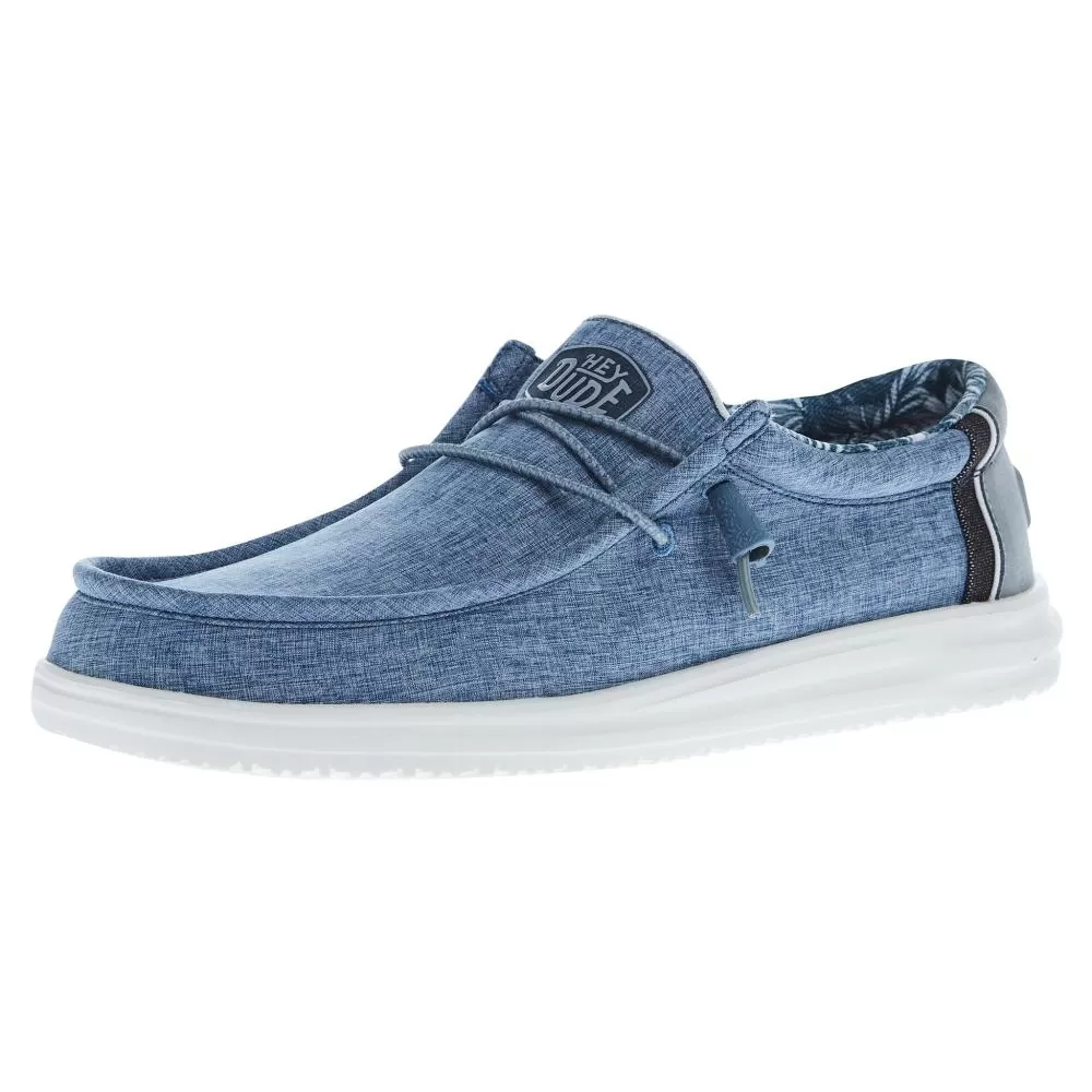 Heydude Men's Hey Dude Wally H2O Blue Overcast Casual Shoe 3 Heydude Men's Hey Dude Wally H2O Blue Overcast Casual Shoe