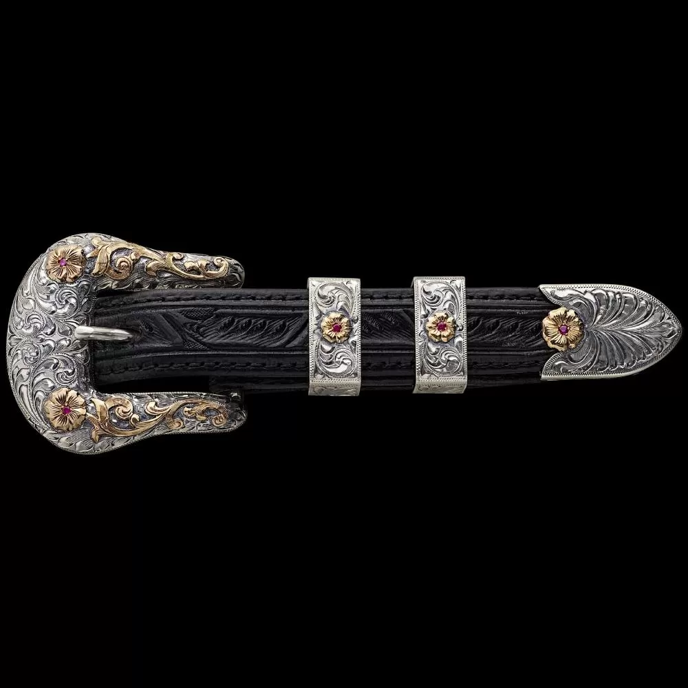 Vogt Silversmiths The Visalia Buckle Set 3 Vogt Silversmiths The Visalia Buckle Set