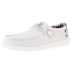 Heydude Men's Hey Dude Wally Patriotic Off White Casual