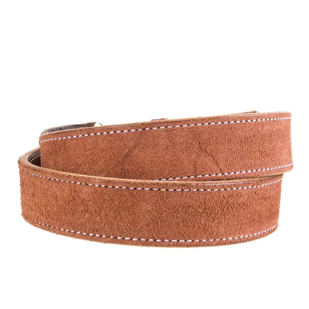 Texas Saddlery Brown Rough Out Belt 4 Texas Saddlery Brown Rough Out Belt - Image 2