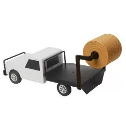 Little Buster Toys Black And White Flatbed Hay Truck -Western Cowboy Equipment Shop 200844 3