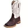 Roper Kid's Brown Ostrich Print Cowboy Boots -Western Cowboy Equipment Shop 21293 default l