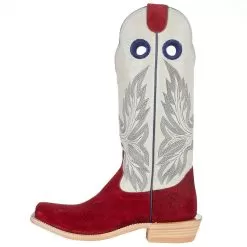 Hondo Enterprises Inc Men's Black Cherry Roughout Shoulder 15in. Bone Top Square Toe Boot -Western Cowboy Equipment Shop 2136 3