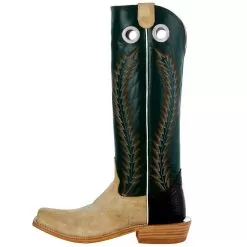 Hondo Enterprises Inc Men's Honey Roughout Shoulder 16in. Emerald Green Stove Top Boot 10 Hondo Enterprises Inc Men's Honey Roughout Shoulder 16in. Emerald Green Stove Top Boot -Western Cowboy Equipment Shop 2138 3