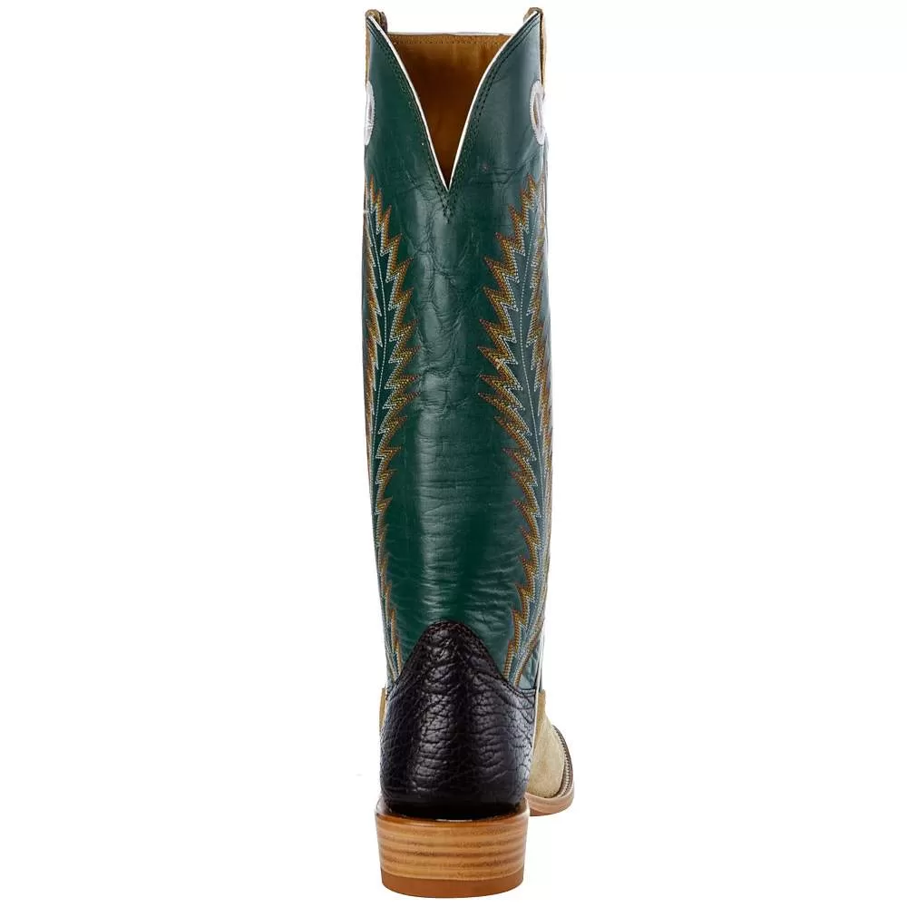 Hondo Enterprises Inc Men's Honey Roughout Shoulder 16in. Emerald Green Stove Top Boot 7 Hondo Enterprises Inc Men's Honey Roughout Shoulder 16in. Emerald Green Stove Top Boot - Image 5