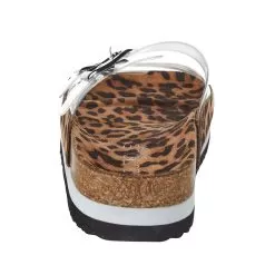 Corkys Footwear Women`s Corky's Beach Babe Clear Leopard Slide -Western Cowboy Equipment Shop 30 5086 CLLP 4