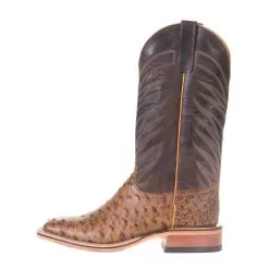 Anderson Bean Men's Ride Ready Terra Vintage Full Quill Ostrich 13in.Chocolate Top -Western Cowboy Equipment Shop 321606 2