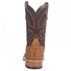 Anderson Bean Men's Antique Saddle Full Quill Ostrich 11in. Coffee Bacon Top Boot -Western Cowboy Equipment Shop 330828 3
