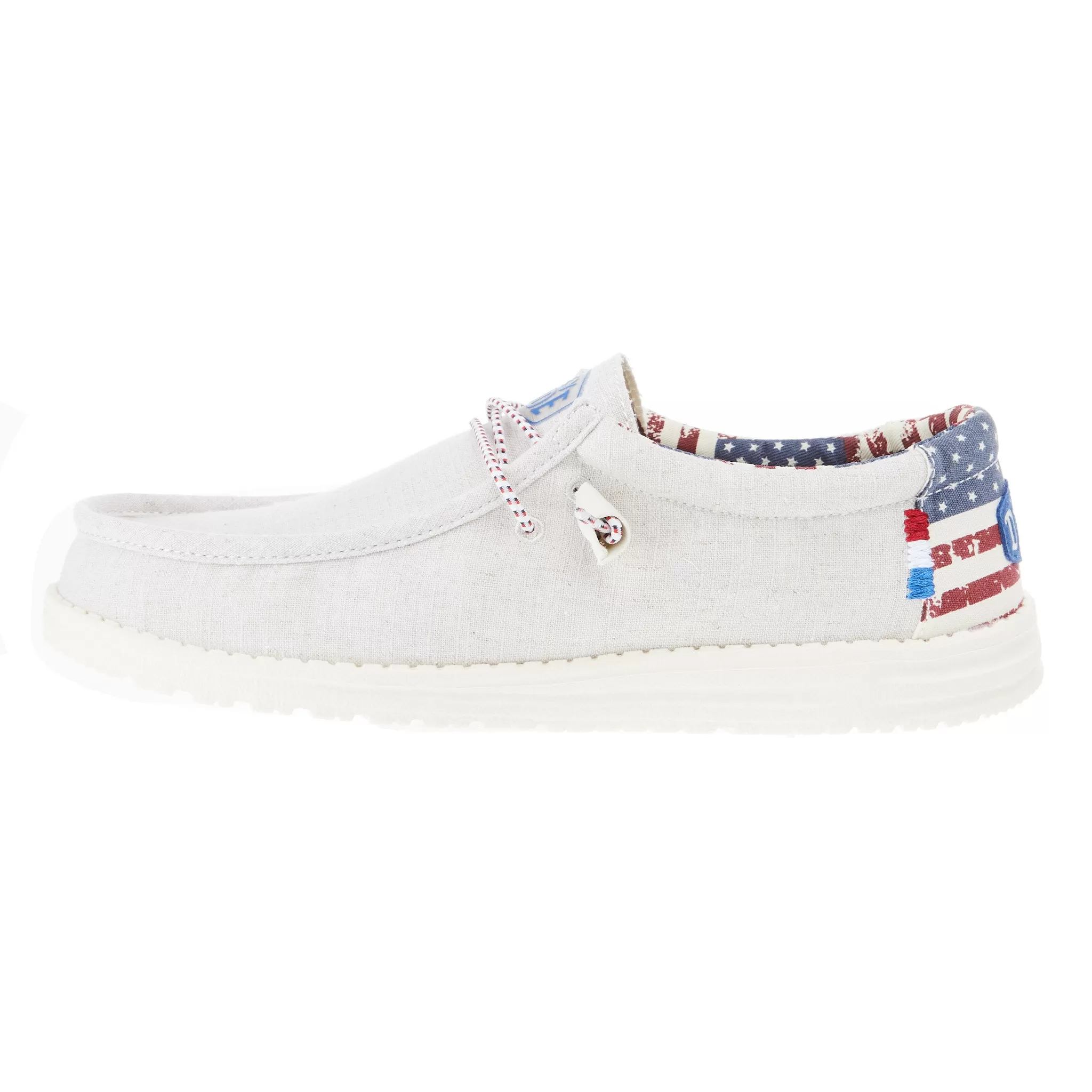 Heydude Men's Hey Dude Wally Patriotic Off White Casual 5 Heydude Men's Hey Dude Wally Patriotic Off White Casual - Image 3