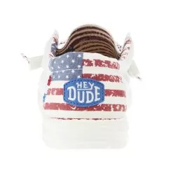 Heydude Men's Hey Dude Wally Patriotic Off White Casual 10 Heydude Men's Hey Dude Wally Patriotic Off White Casual -Western Cowboy Equipment Shop 40001 1K1 04