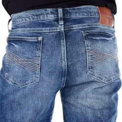 Men's Wrangler 44 Slim Straight Shore Wash Jeans -Western Cowboy Equipment Shop 44MWXSH 4