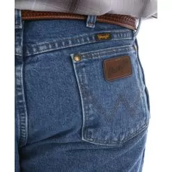 Wrangler Men's Cowboy Cut Stonewash Denim Jeans -Western Cowboy Equipment Shop 47MWZSW pocket