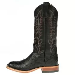Anderson Bean Men's Black Full Quill Ostrich Cowboy Boots 9 Anderson Bean Men's Black Full Quill Ostrich Cowboy Boots -Western Cowboy Equipment Shop 5401A 2