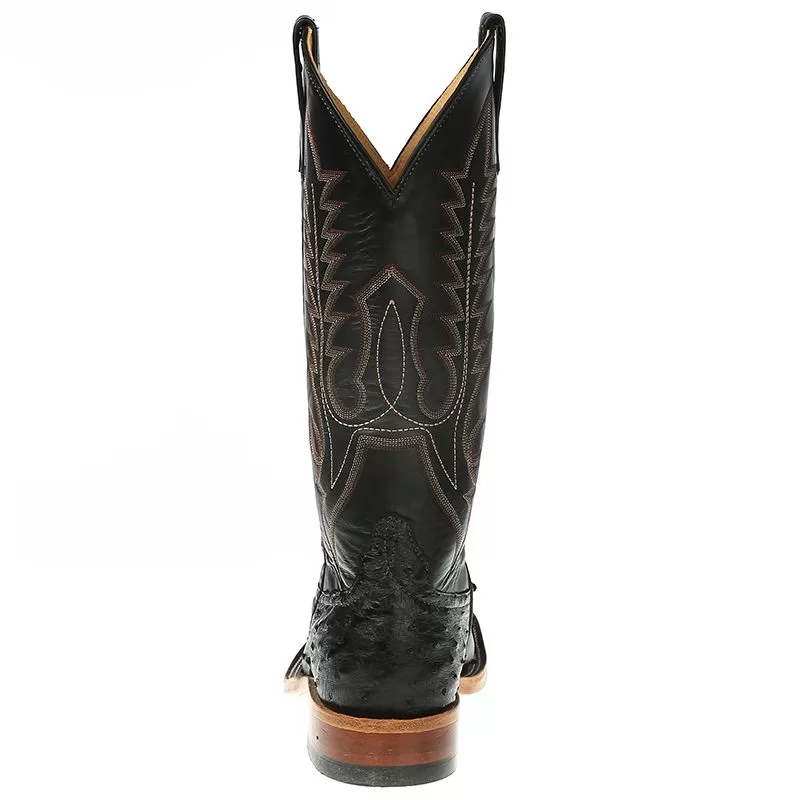Anderson Bean Men's Black Full Quill Ostrich Cowboy Boots 6 Anderson Bean Men's Black Full Quill Ostrich Cowboy Boots - Image 4