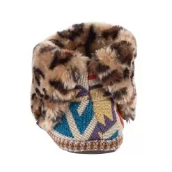 Women's M+F Multi Aztec Cheetah Slipper -Western Cowboy Equipment Shop 5729097 4