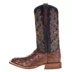 Tony Lama Men's Tony Lama Royston Kango Full Quill Ostrich 13in. Classic Black Top Cowboy Boots -Western Cowboy Equipment Shop 6041 2