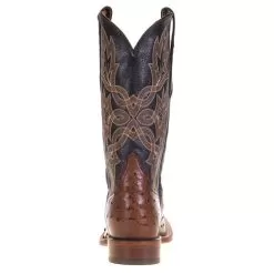 Tony Lama Men's Tony Lama Royston Kango Full Quill Ostrich 13in. Classic Black Top Cowboy Boots -Western Cowboy Equipment Shop 6041 3