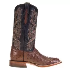 Tony Lama Men's Tony Lama Royston Kango Full Quill Ostrich 13in. Classic Black Top Cowboy Boots -Western Cowboy Equipment Shop 6041 4