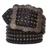 Women's Double J 3in. Studded Belt 1 Women's Double J 3in. Studded Belt -Western Cowboy Equipment Shop 7101 default l
