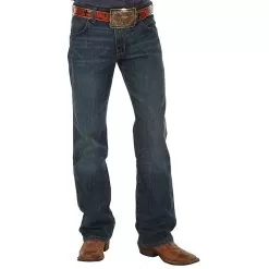 Wrangler Men's Retro Slim Fit River Wash Jeans -Western Cowboy Equipment Shop 77MWZRW front