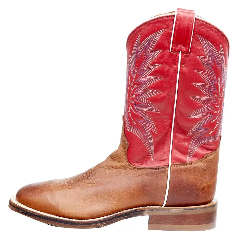 Tony Lama Men`s Tony Lama Brayden Cedar Brown 11in. TImeless Red Top Round Toe 5 Tony Lama Men`s Tony Lama Brayden Cedar Brown 11in. TImeless Red Top Round Toe - Image 3