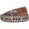 Men's Double J Roan Cowhide Studed Belt -Western Cowboy Equipment Shop 8065 default l