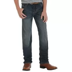 Wrangler Boy's Retro Slim Straight Jeans -Western Cowboy Equipment Shop 88JWZJM 1
