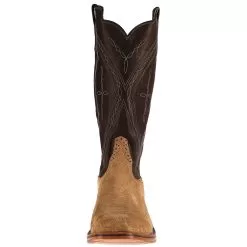 Men's NRS Ride Ready Rios Of Mercedes Tan Crazy Horse Roughout Chocolate Remuda Top Boots -Western Cowboy Equipment Shop 9053T 1