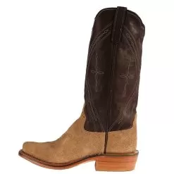 Men's NRS Ride Ready Rios Of Mercedes Tan Crazy Horse Roughout Chocolate Remuda Top Boots -Western Cowboy Equipment Shop 9053T 2