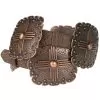Ladies Angel Ranch 1in. Brown Cross Concho Belt -Western Cowboy Equipment Shop 90605 default l