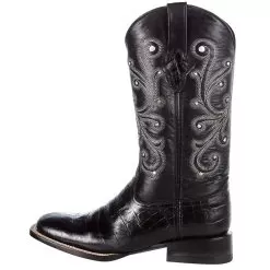 Ferrini Women's Black Gator Belly Print Cowgirl Boots 9 Ferrini Women's Black Gator Belly Print Cowgirl Boots -Western Cowboy Equipment Shop 90793 04 3
