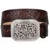Women's Ariat® Rhinestone Filigree Brown Tooled Belt -Western Cowboy Equipment Shop 9183 default l