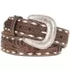 Mens Brown Floral Belt -Western Cowboy Equipment Shop 92250 default l