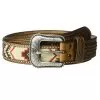 Ariat Men's Brown Aztec Beaded Belt