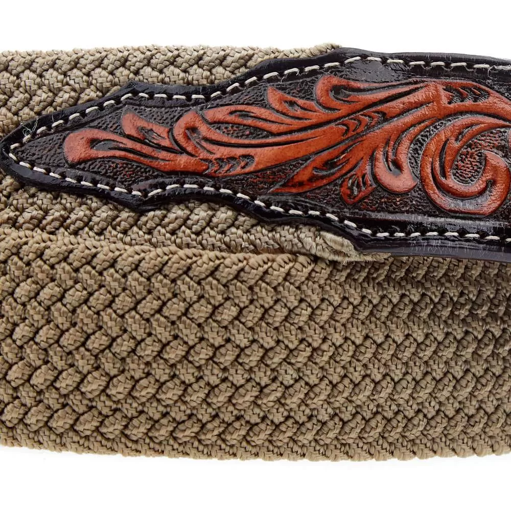 Gem Dandy Accessories Men's Khaki Stretch Belt 4 Gem Dandy Accessories Men's Khaki Stretch Belt - Image 2