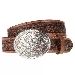 Ladies Floral In.Bellein. Belt With Buckle