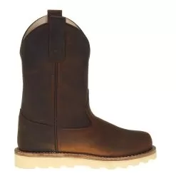 Old West Children's Oiled Brown Pull On Boot -Western Cowboy Equipment Shop 98113 4