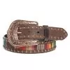 Ladies 1.5in. Serape Brown Leather Belt With Copper Studs -Western Cowboy Equipment Shop 98120 default l