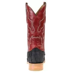 Corral Men's Corral Rodeo Performance Black Matte Fish 12in.Red Top Square Toe Boots -Western Cowboy Equipment Shop A4049 3