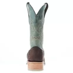 Corral Men`s Brown Ostrich Leg 12` Green Embroidery Top Sq Toe Boot 10 Corral Men`s Brown Ostrich Leg 12` Green Embroidery Top Sq Toe Boot -Western Cowboy Equipment Shop A4293 04