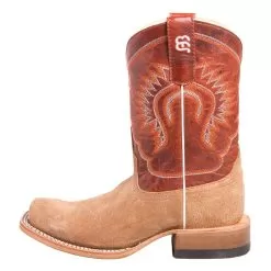 Anderson Bean Kid's Anderson Bean Golden Crazy Horse Reverse Roughout Cowboy Boot -Western Cowboy Equipment Shop ABK1547 2