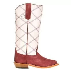 Anderson Bean Kids Anderson Bean Purple Roughout White Zig Zag Top -Western Cowboy Equipment Shop ABK7919 4