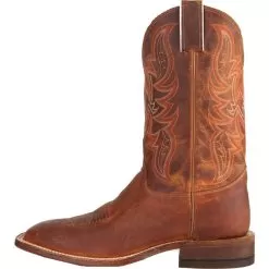 Justin Boots Men's Bent Rail Distressed Cognac Cowboy Boots -Western Cowboy Equipment Shop BR735 3